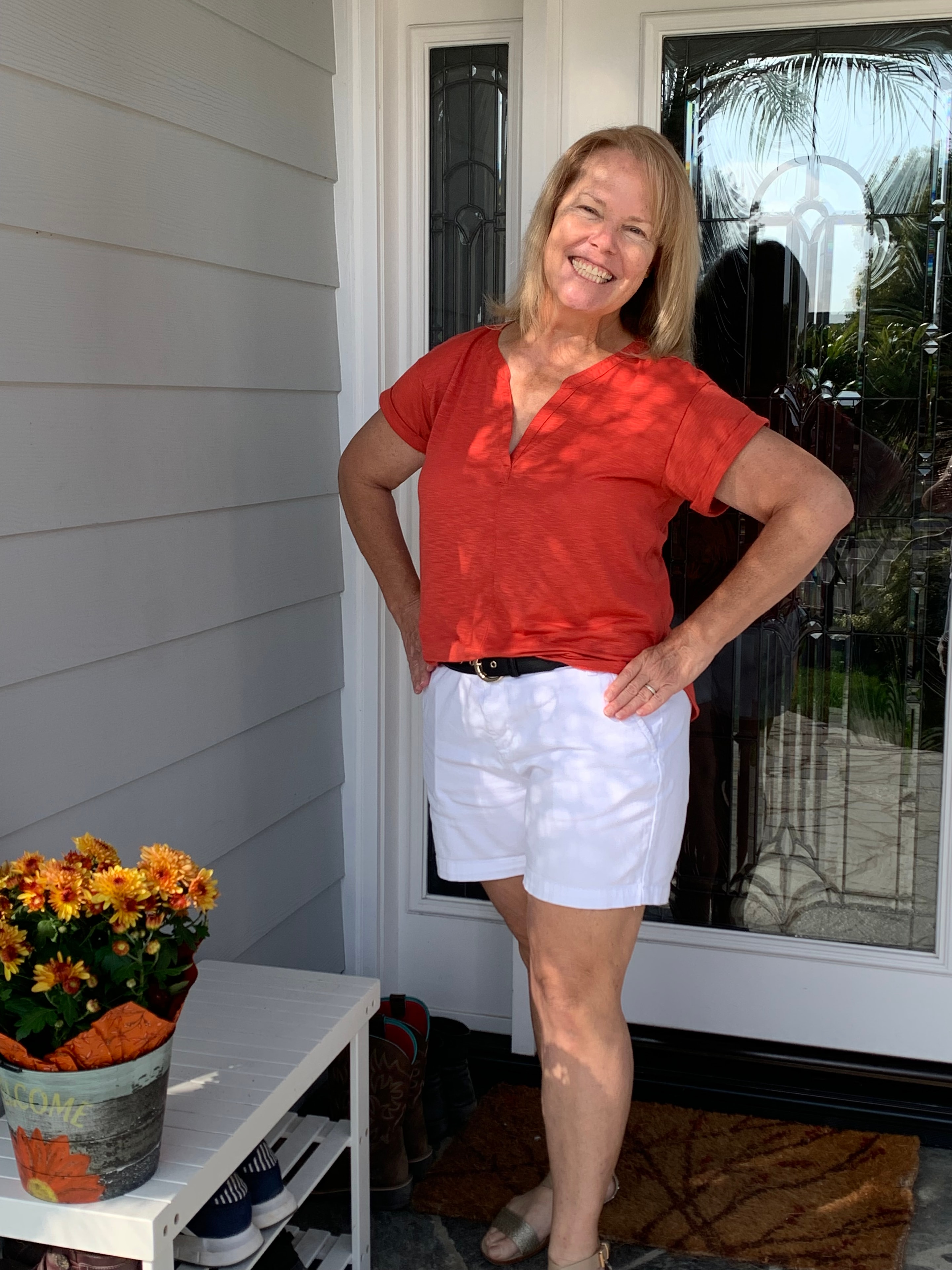 Client after working with Kim Kane Health Coaching — transformed and thriving